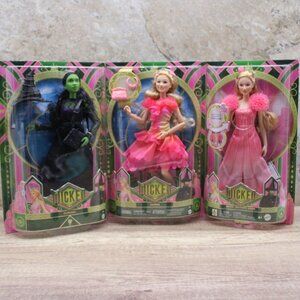 Mattel Wicked Movie Glinda & Elphaba Dolls URL MISPRINT ERROR Box Banned Bundle